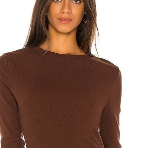 Agolde Long Sleeve Rib Tee